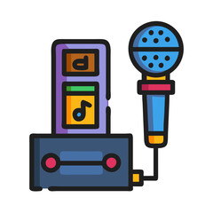  Artistic Karaoke Machine Vector Illustration