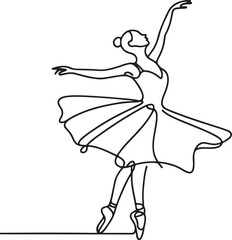 Elegant Ballet Dancer Sketch