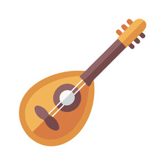  Vibrant Mandolin Music Icon Design