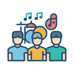  Band Icon for Musical Groups