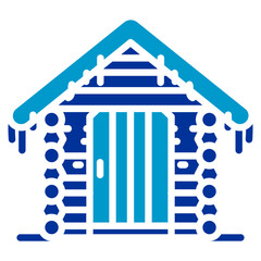 Winter Cabin Door Icon