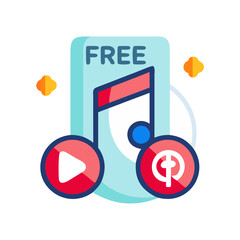  Icon for Royalty-Free Music Licensing