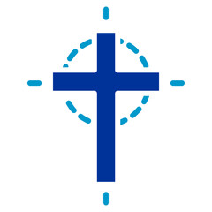 Obraz premium Cross Vector Icon