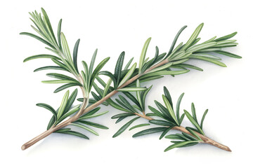 Obraz premium Fresh Rosemary Herb Sprigs