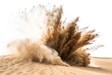 Desert Explosion in Sand Dunes