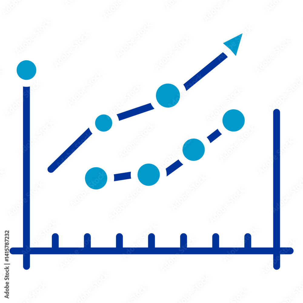 Poster predictive model vector icon
