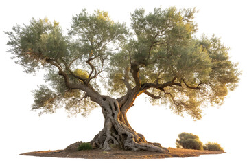 Ancient Olive Tree in Nature