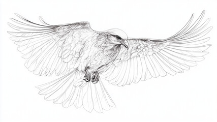 Obraz premium angel wings isolated on white