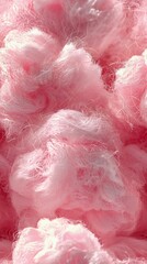 Soft, fluffy pink fibers create a dreamy texture, perfect for backgrounds in fashion or design. Ideal for creative and artistic projects.