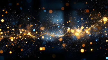 Obraz premium Abstract Glowing Sparkles Background