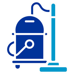 Vacuuming Carpet Vector Icon