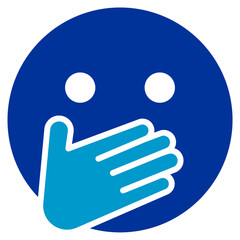 Face with Hand Over Mouth Vector Icon