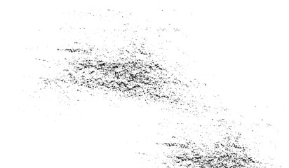 Dirt, grime and scratch overlay on transparent background. Old surface grunge texture abstract, grain, vintage, White background on cement floor texture.