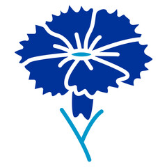 Fringed Dianthus Vector Icon