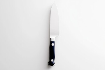 Chef's knife, stainless steel blade, black handle