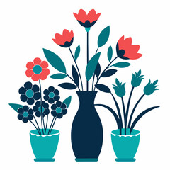 flowers-in a-vase-6-set-silhouette-on-a-white-background