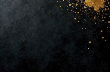 Art gold, bronze, black smear painting blot. Abstract texture stain brushstroke texture paper background.