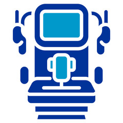 In Flight Entertainment Vector Icon