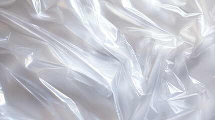 Obraz premium Abstract Shiny Wrinkled Plastic Texture for Backgrounds and Product Packaging Mockups