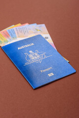 Australian passport for travelling, flying and doing business