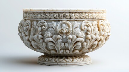 antique vase isolated on white