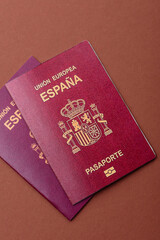 Spain passport for travelling, flying and doing business. Spanish document