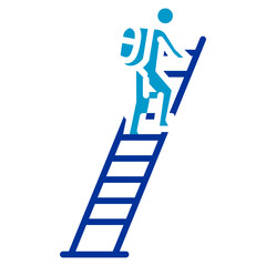 Roof Climbing Vector Icon