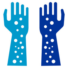 Hives on Arms Vector Icon