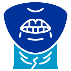 Jaw Stiffness Vector Icon