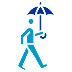 Monsoon Journey Vector Icon