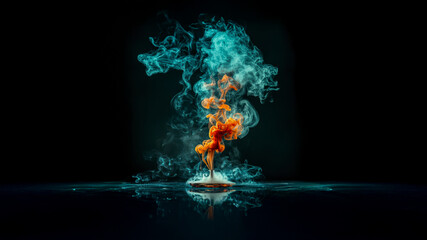 Against a pitch-black backdrop, cigarette smoke snakes around the room visually illustrating the invisible threat of secondhand smoke inside the body.