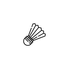 Shuttlecock icon flat vector design