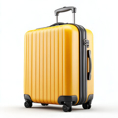 travel suitcase isolated on white