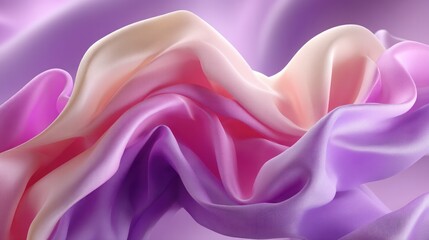 Obraz premium Abstract fabric folds in soft pastel colors