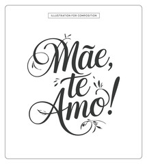 Lettering Dia das Mães