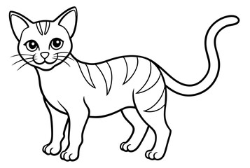 Obraz premium vector illustration of a cat