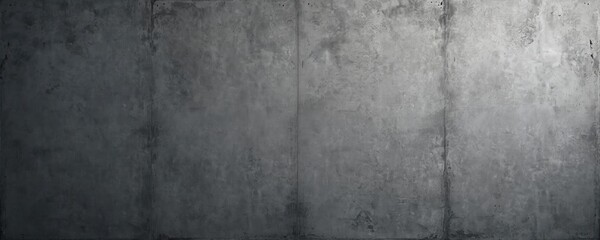 Grey textured concrete wall background. Grunge cement surface. Abstract grey backdrop. Rough, dark, scratched, old, blank canvas with shadow. Monochrome photo for design, website, advertising needs.