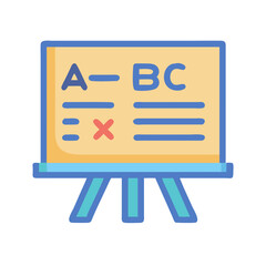 Educational Whiteboard with Formulas for School and Teaching