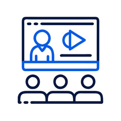 Online video training class, e-learning for students