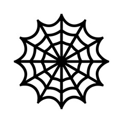 vector illustration of a spider web