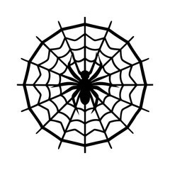 Obraz premium halloween spider on web