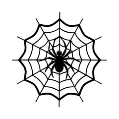 halloween spider on web