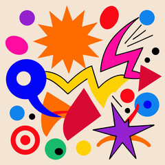 Abstract Colorful Shapes Background