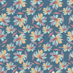 Seamless abstract floral.abstract background, beautiful, blossom, drawn, floral, flower background, flowers
