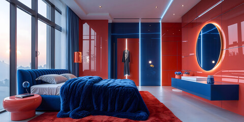 modern living room with sofa and stylish furniture in cozy home interior-6