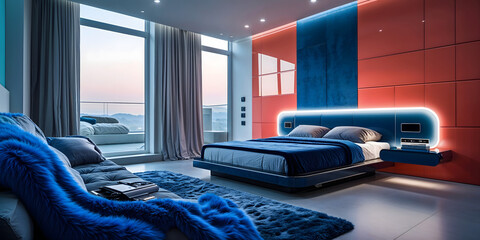 modern living room with sofa and stylish furniture in cozy home interior-5