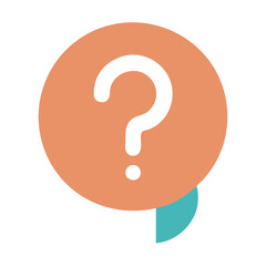 Question mark bubble icon. Ask question concept.