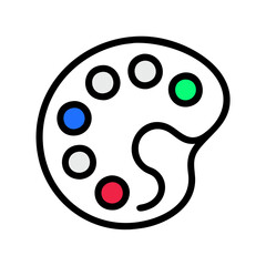 Obraz premium Colorful loading wheel isolated on black background image