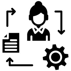 Project Management glyph icon
