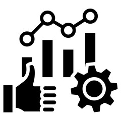Obraz premium Operational Excellence glyph icon